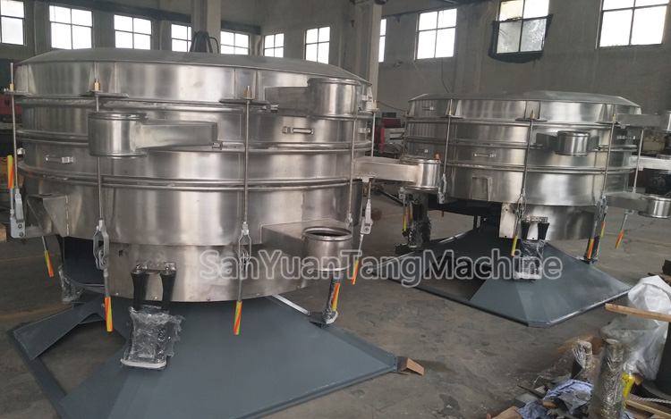 How to use tumbler screen sieve deal with sieved granular food ?